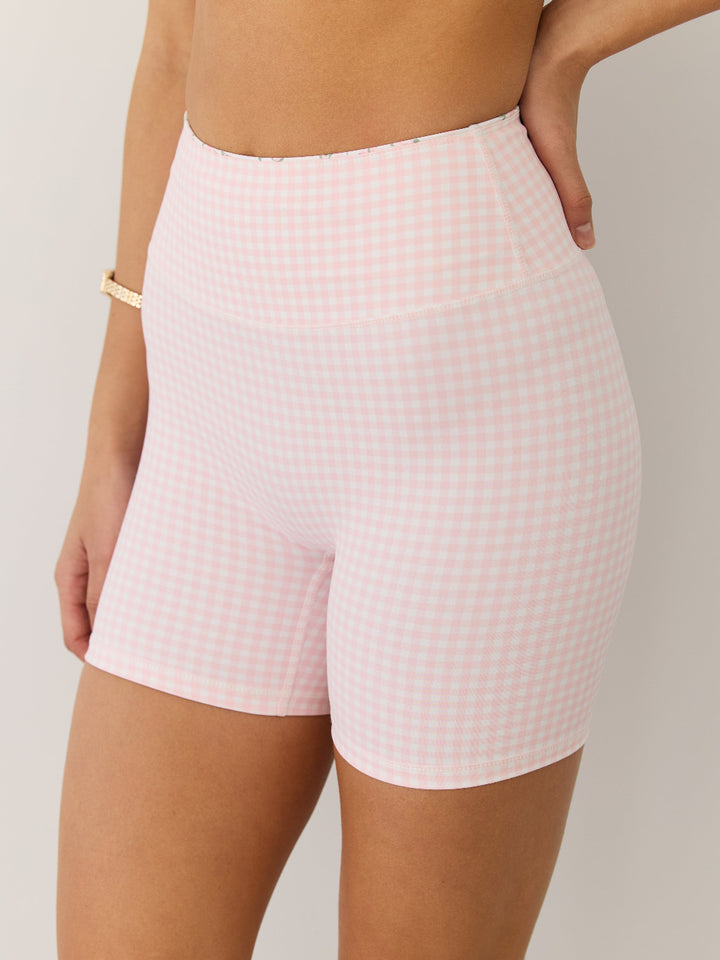 Astoria Luxe Balance Short - Petal Pink Gingham