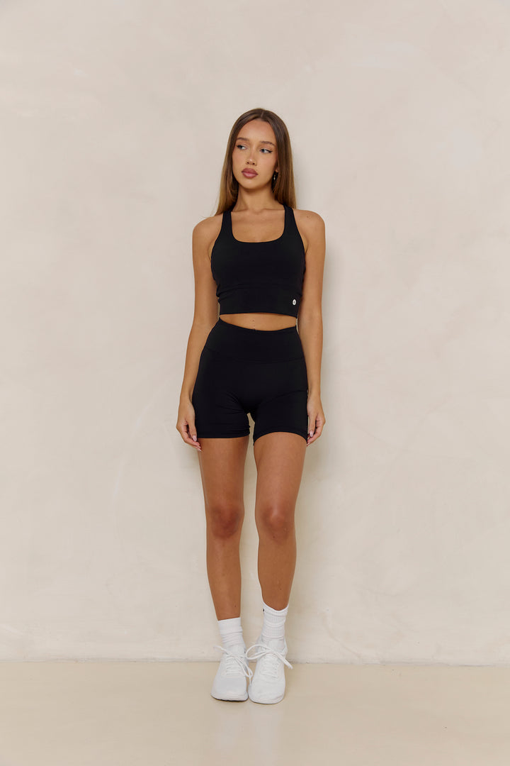Astoria Luxe Balance Sports Crop - Black
