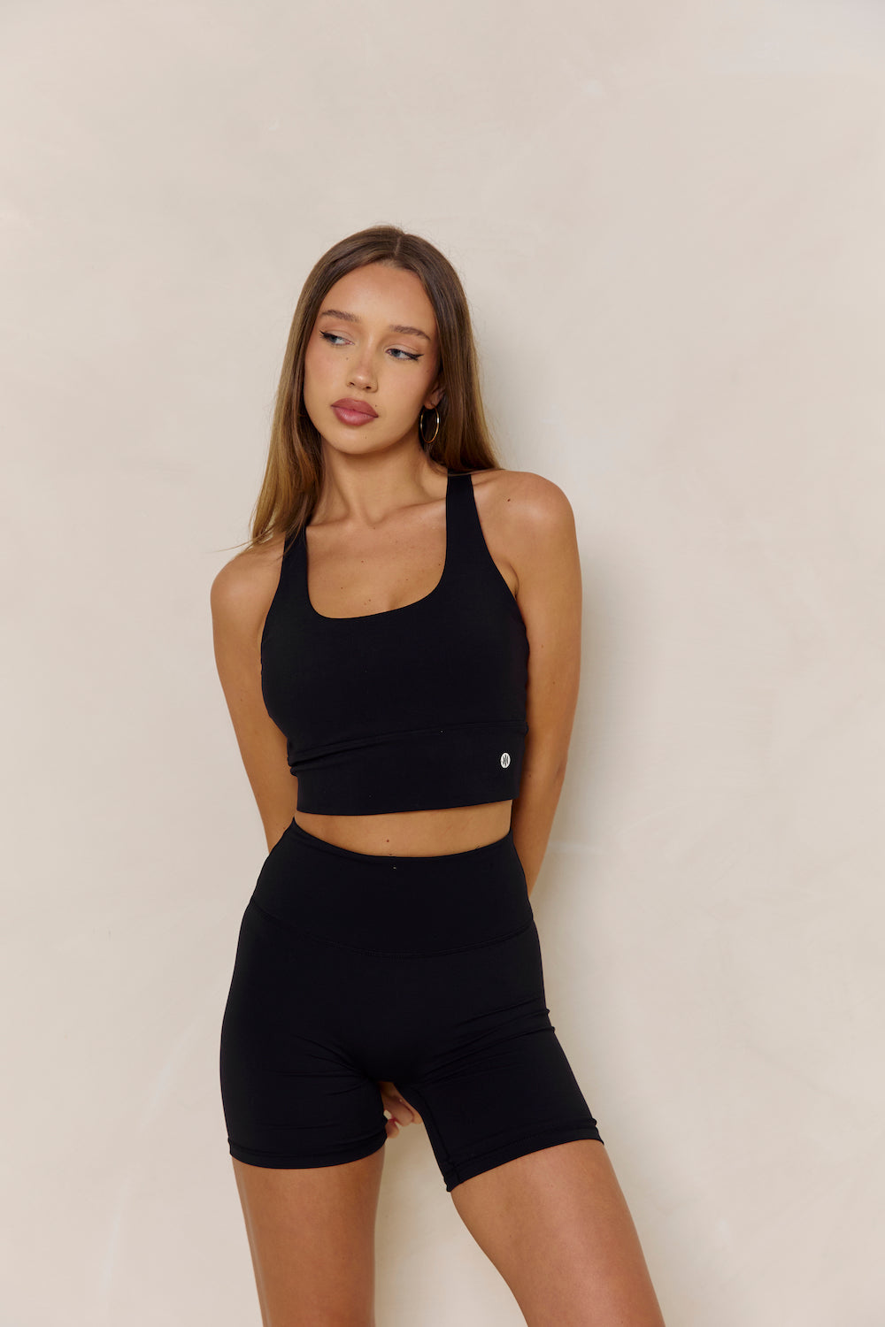 Astoria Luxe Balance Sports Crop - Black