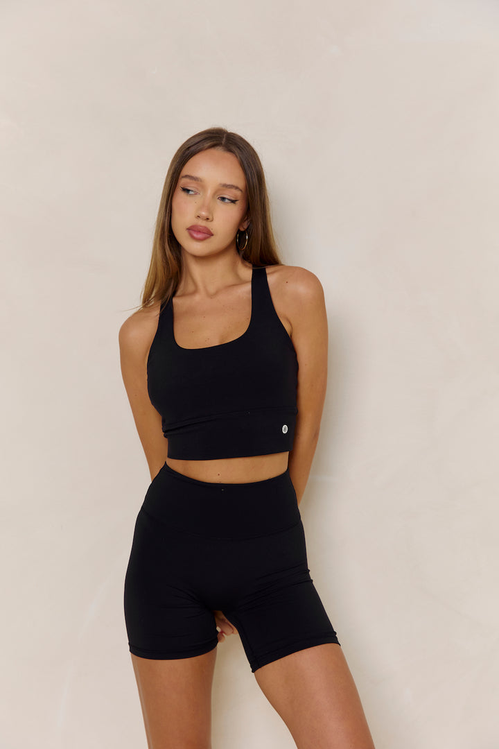 Astoria Luxe Balance Sports Crop - Black