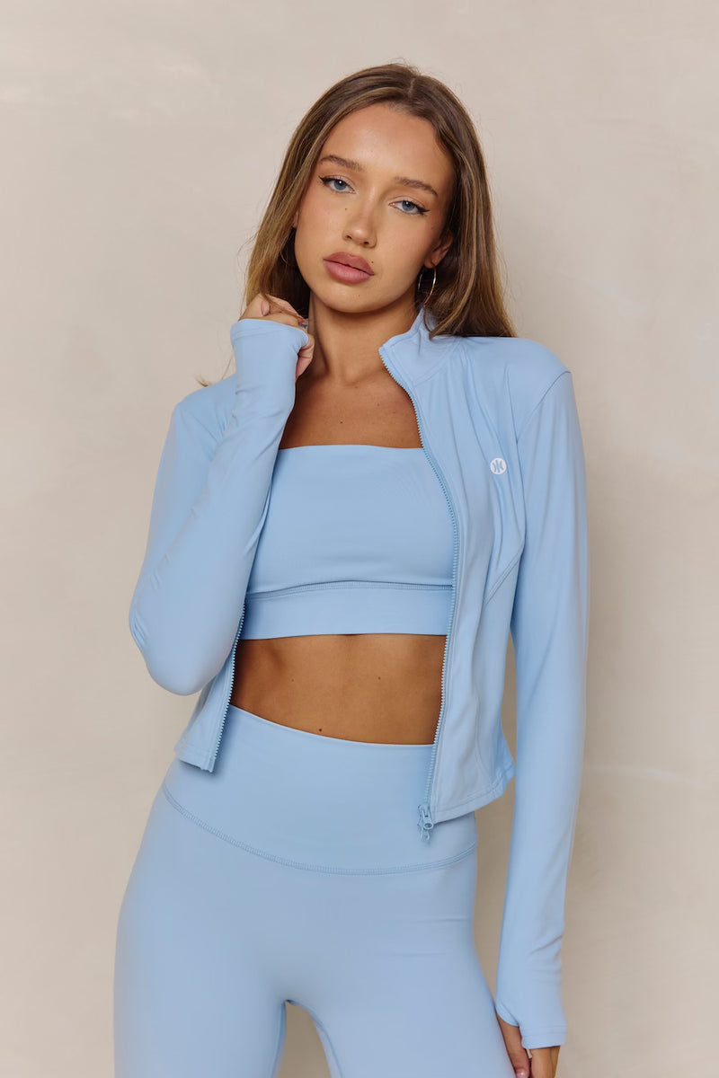 Astoria LUXE BALANCE Zip Up Jacket - Baby Blue