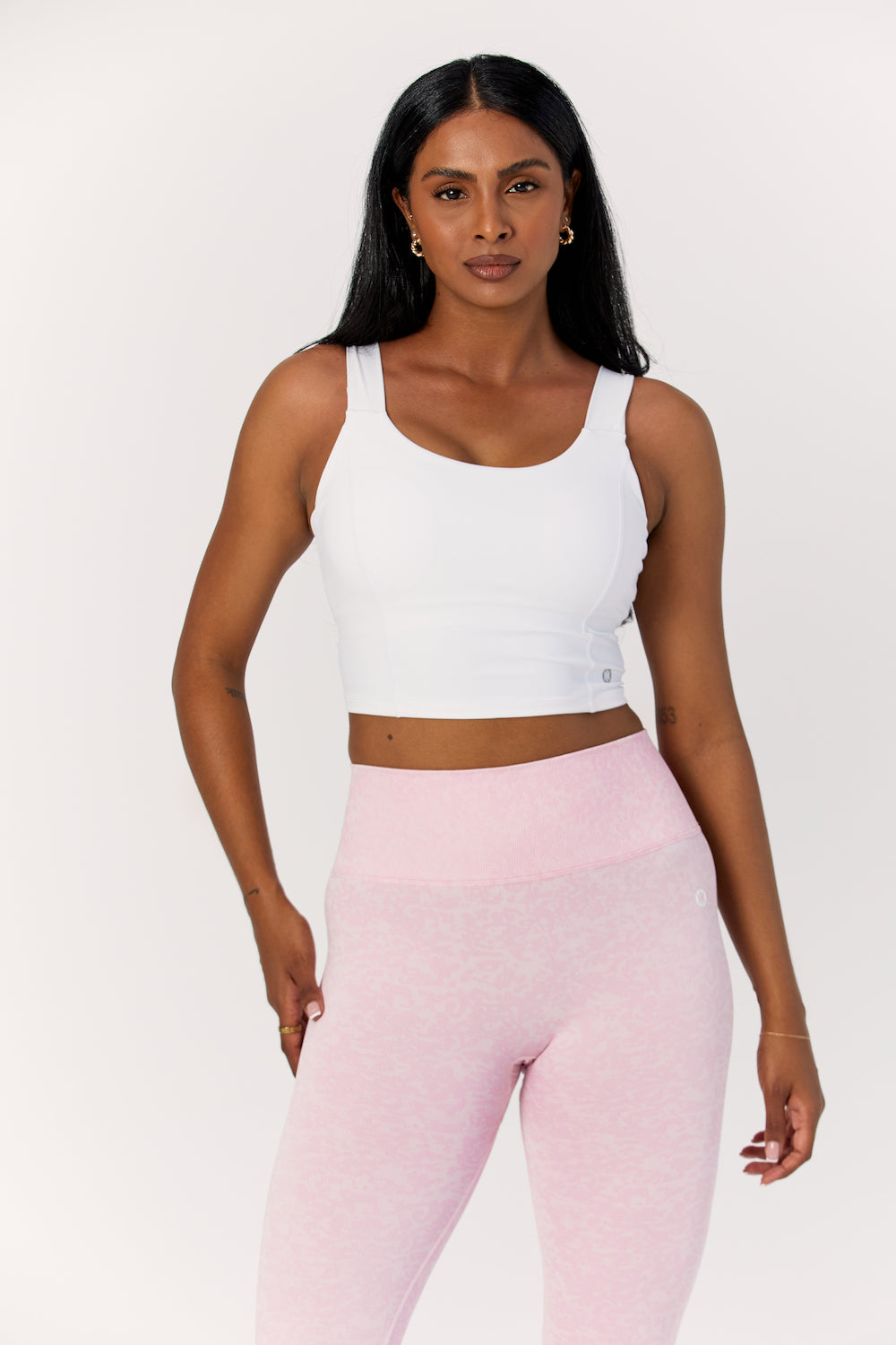 Astoria Live Luxe Crossed Sports Crop - White