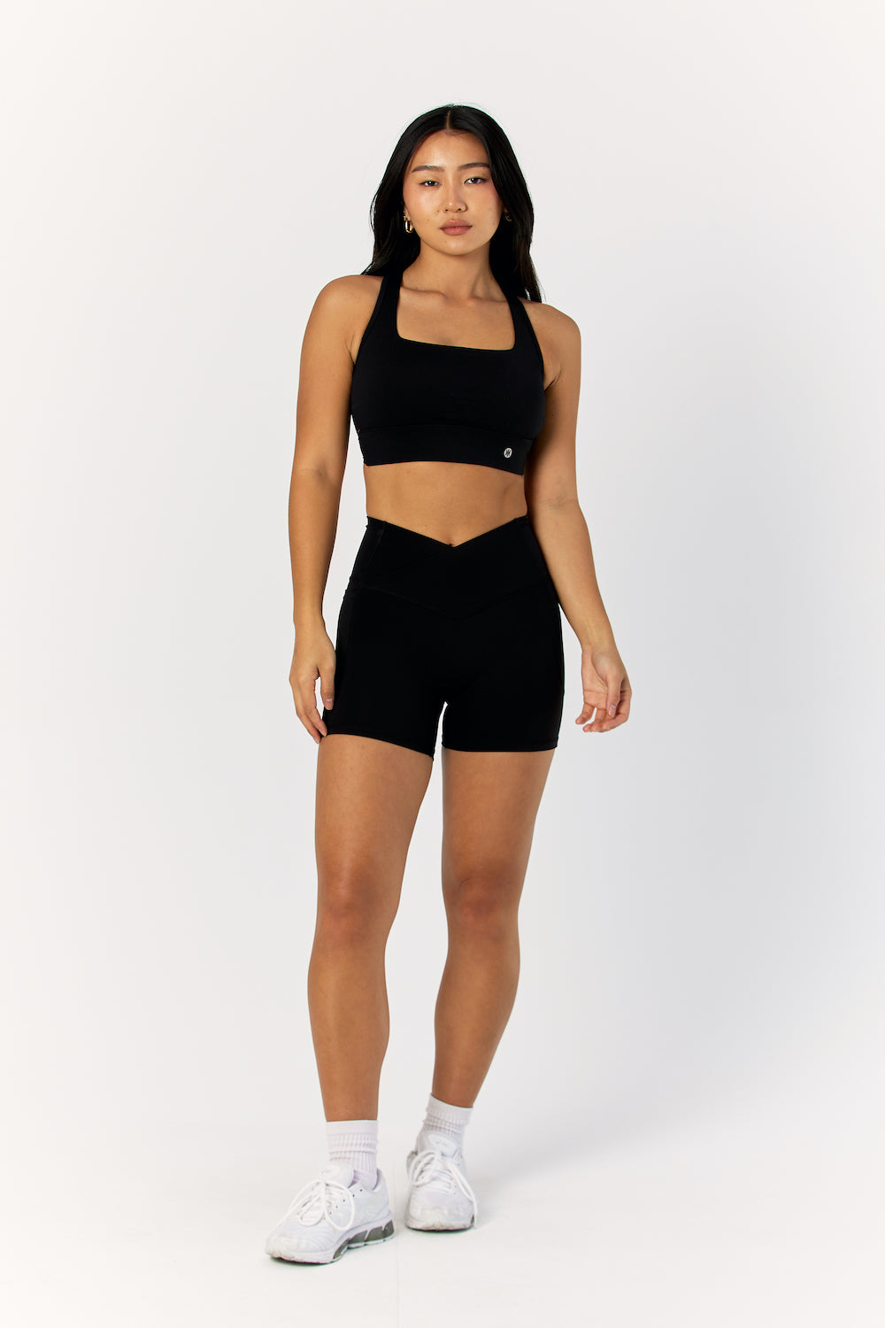 Astoria Live Luxe Square Neck Crop - Black