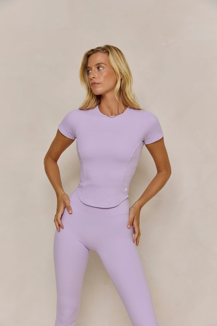 Astoria Luxe Balance Contour Tee - Lavender
