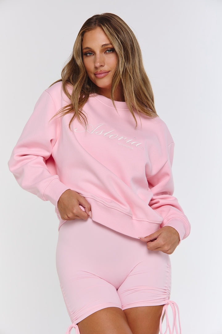 Astoria Crewneck Sweatshirt - Sweetheart Pink