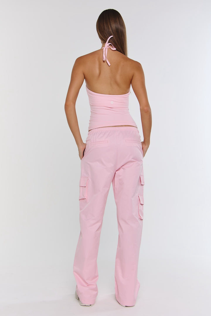 Astoria Airvíve Tie Halter Tank - Sweetheart Pink