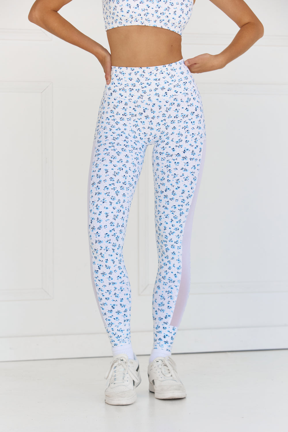 Astoria Luxe Balance Full Length Mesh Legging - Poppy