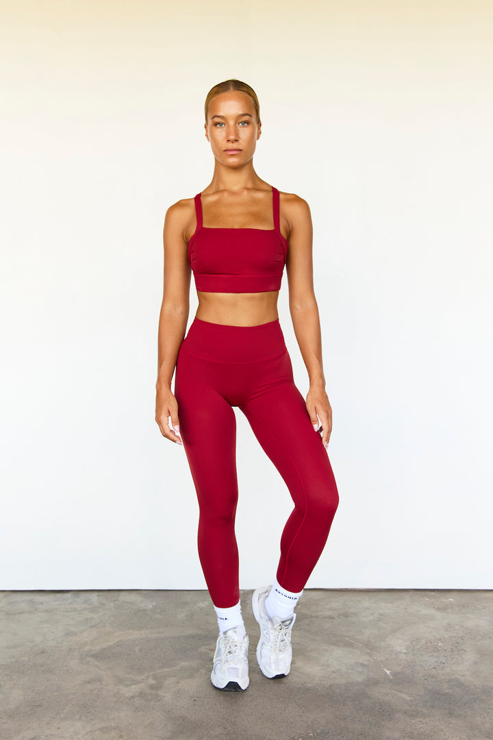 Astoria Luxe Balance Signature Sports Bra - Dark Cherry