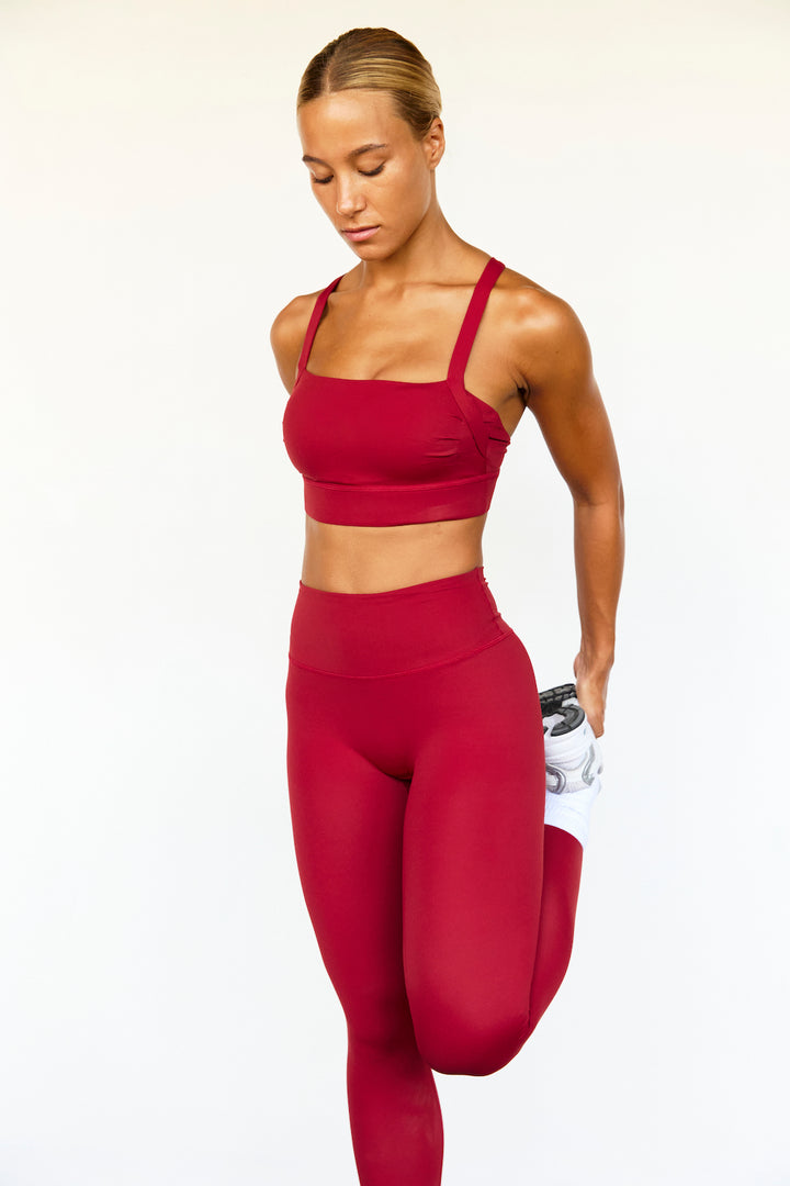 Astoria Luxe Balance Signature Sports Bra - Dark Cherry