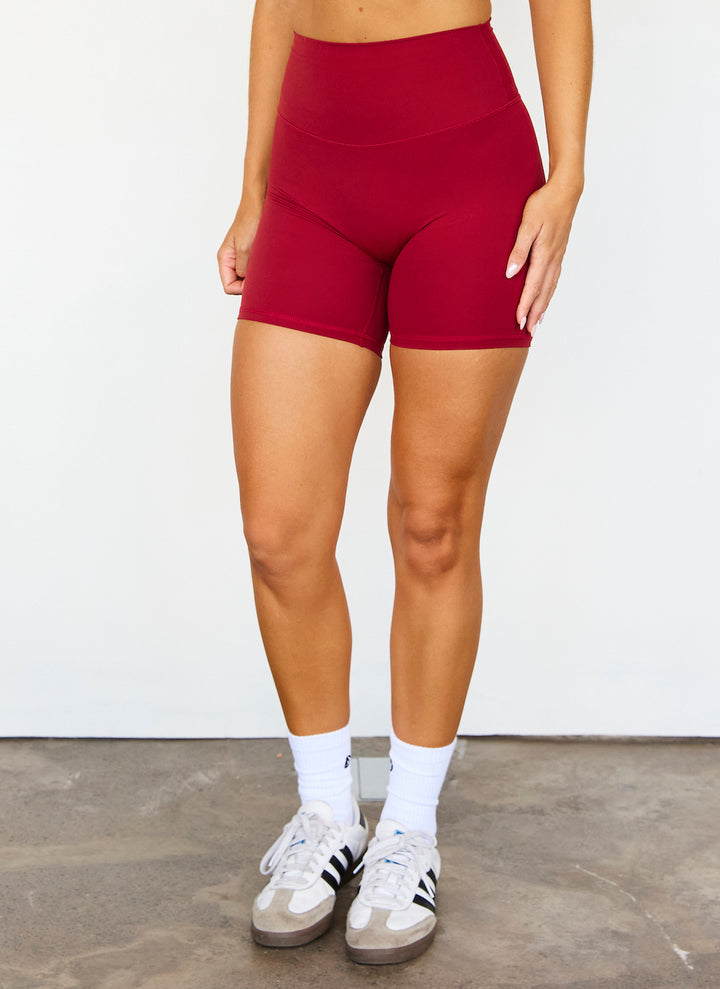 Astoria Luxe Balance Short - Dark Cherry