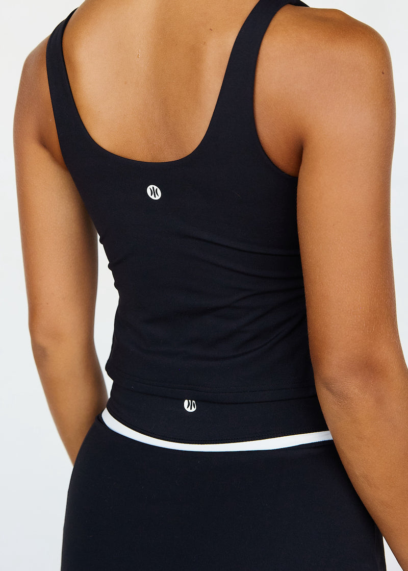 Astoria LUXE BALANCE Plunge Sports Crop - Black