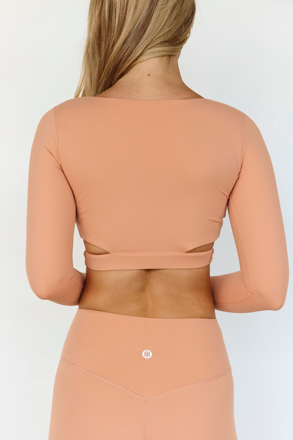 Astoria Balance Crossover Sleeve Crop - Spice