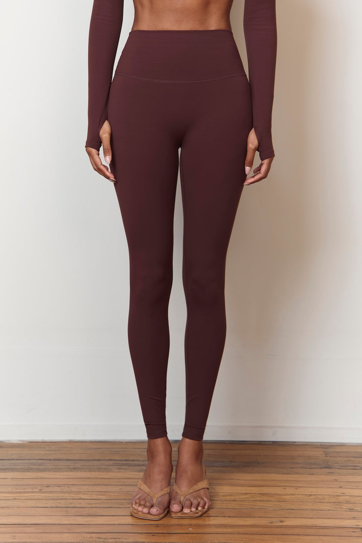 Astoria Luxe Balance Full Length Legging - Espresso