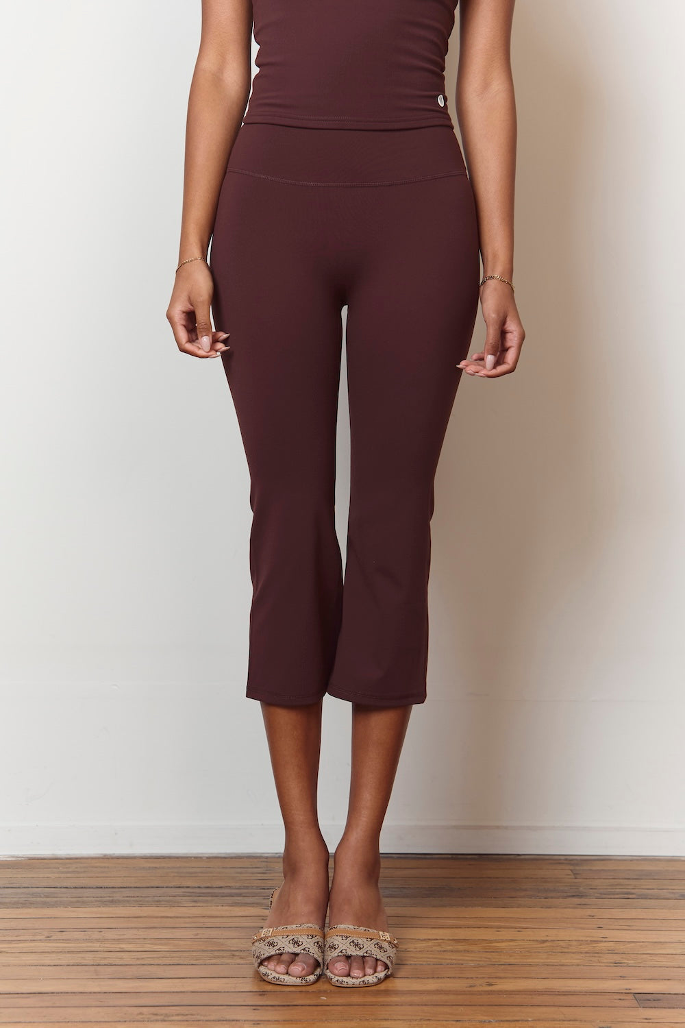 Astoria Luxe Balance Flared Capri - Espresso