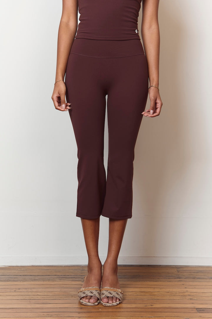 Astoria Luxe Balance Flared Capri - Espresso