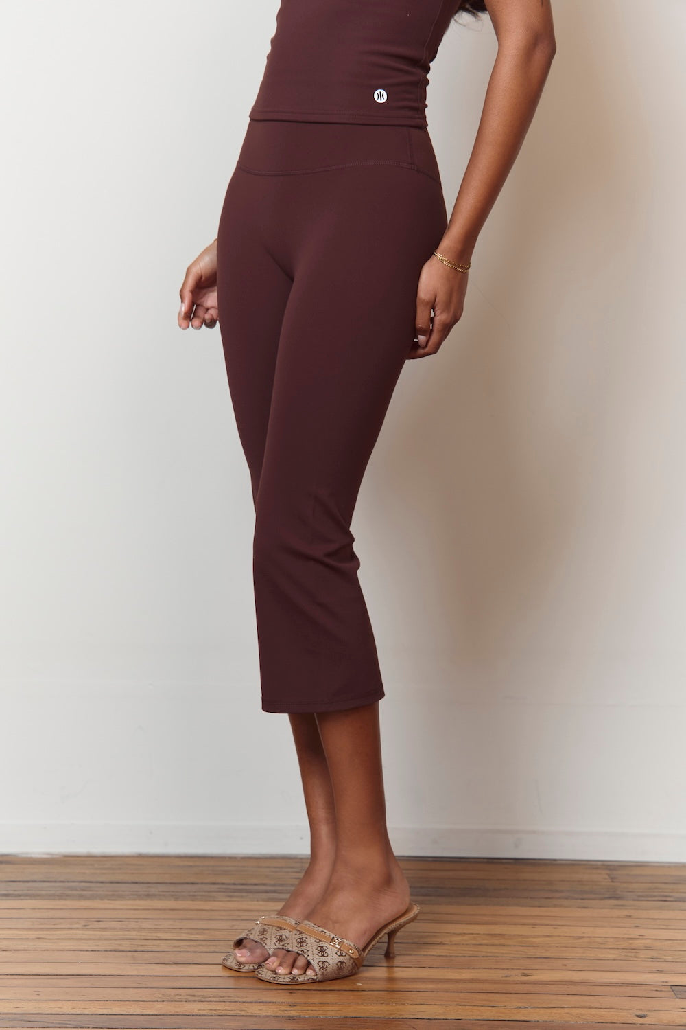 Astoria Luxe Balance Flared Capri - Espresso