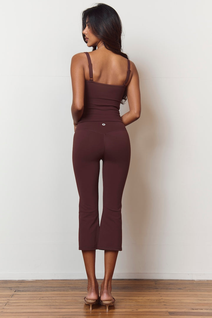 Astoria Luxe Balance Flared Capri - Espresso