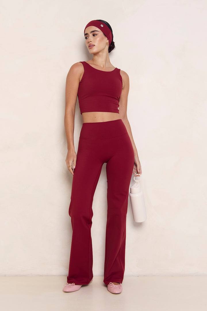 Astoria Luxe Balance Straight Legging - Merlot