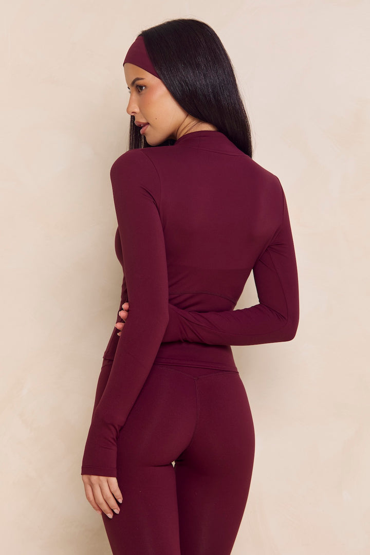 Astoria Airvíve Zip Up Jacket - Burgundy