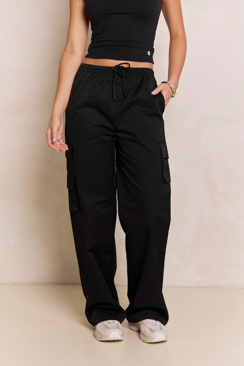 black dress cargo pants Extra High-Rise Pret Cargo Tapered Ankle Pant