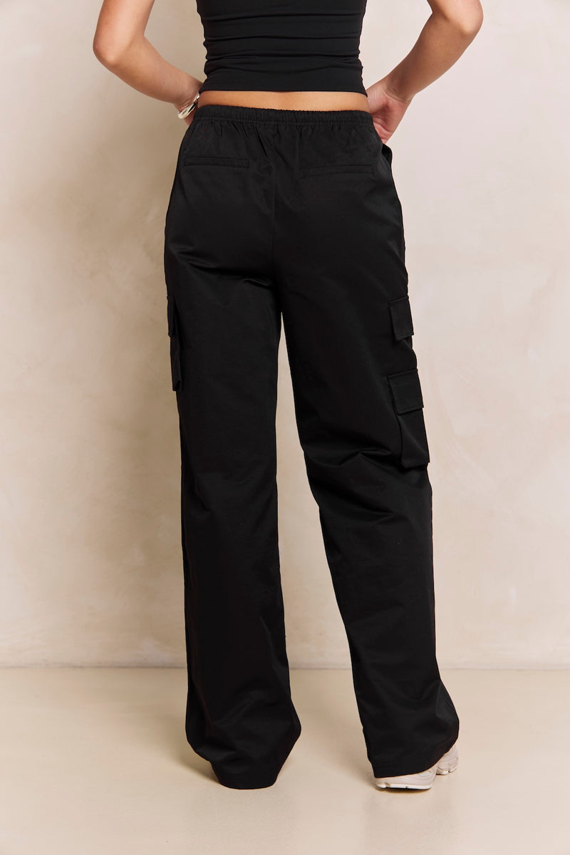 black cargo dress pants NSF Hawk Straight Leg Twill Cargo Pant