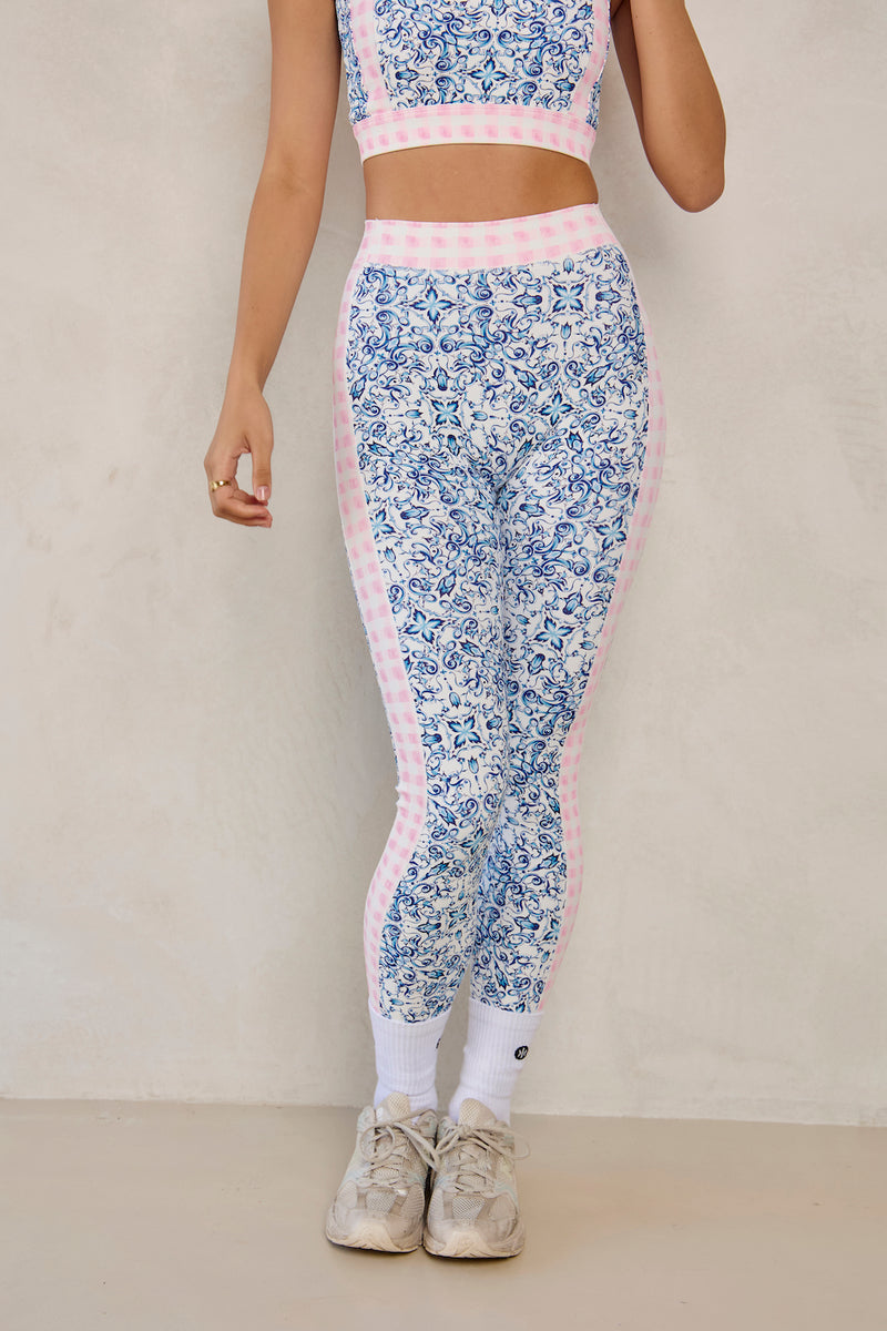 Astoria Seamless Ribbed Legging - Porceflora