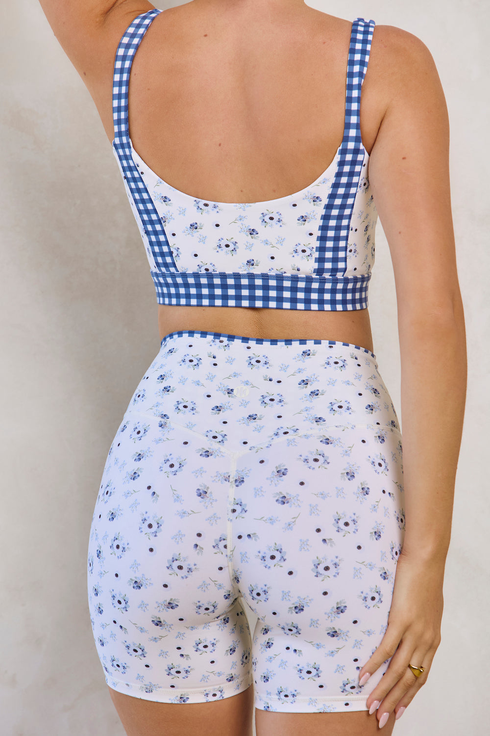 Astoria Luxe Balance Short - Blueberry Gingham