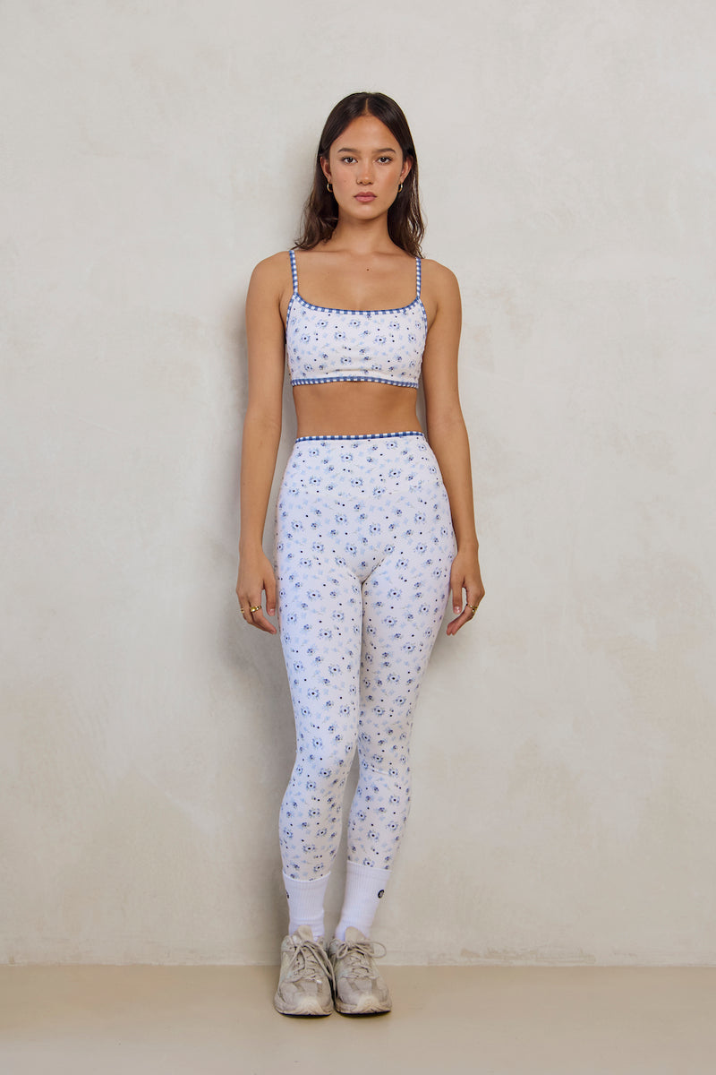 Astoria LUXE BALANCE Minimalist Sports Bra - Blueberry Gingham