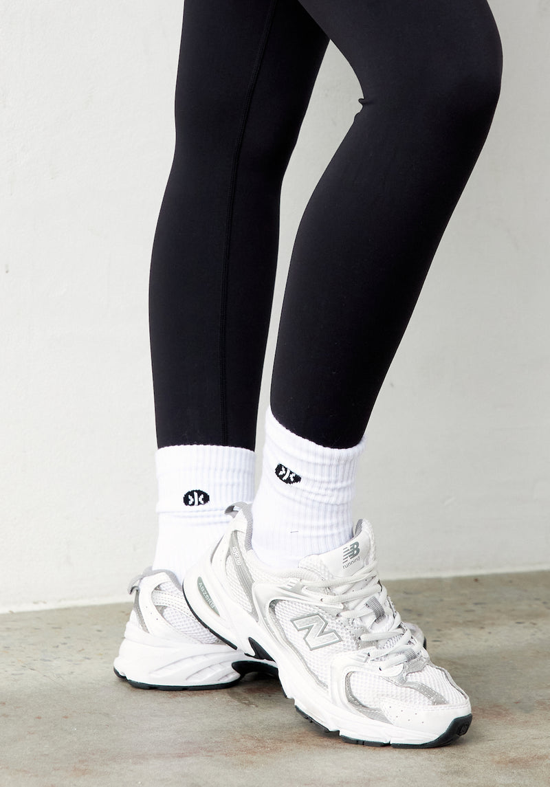 Astoria Logomark Socks  - White