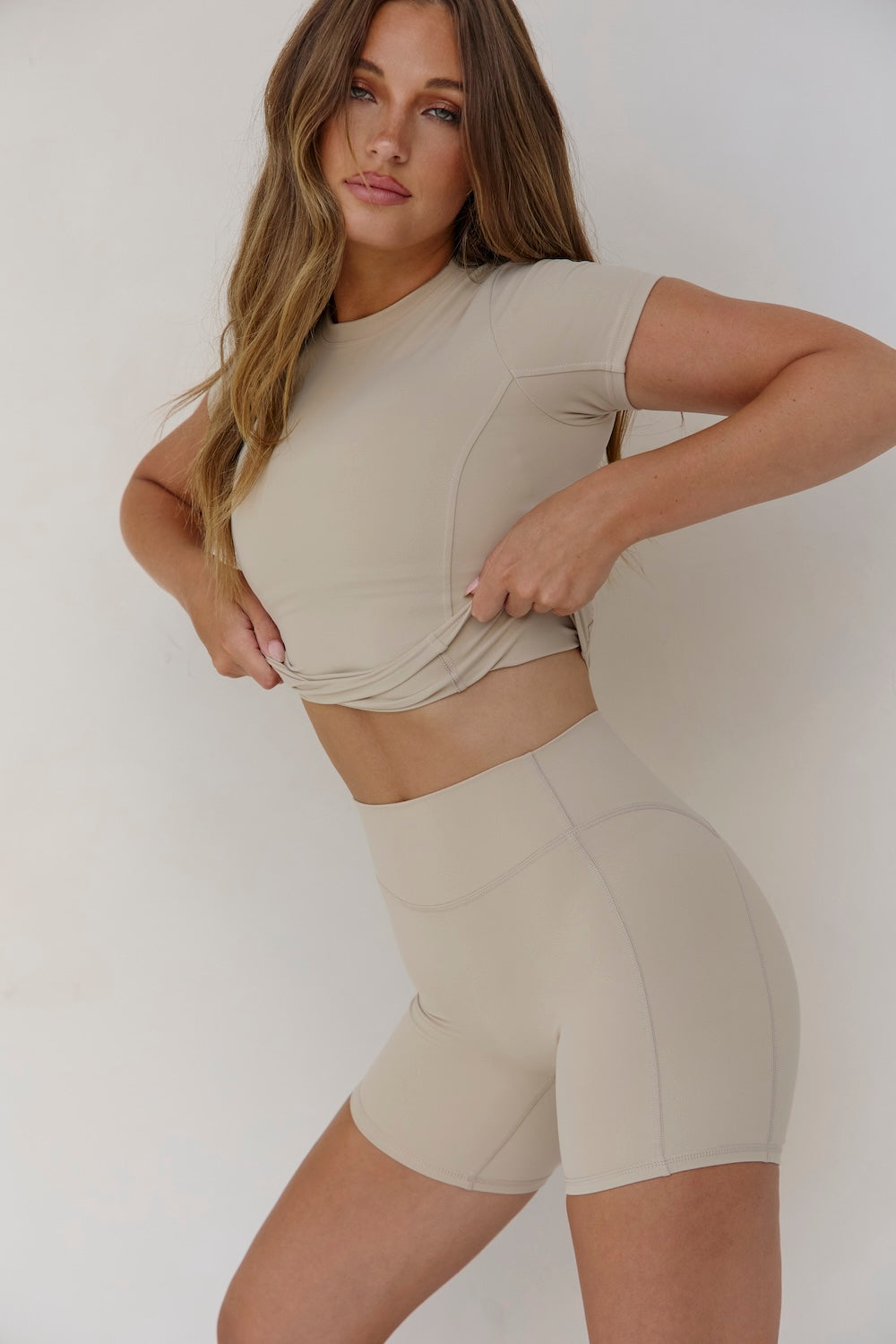 Astoria Luxe Balance Staple Tee - Oat