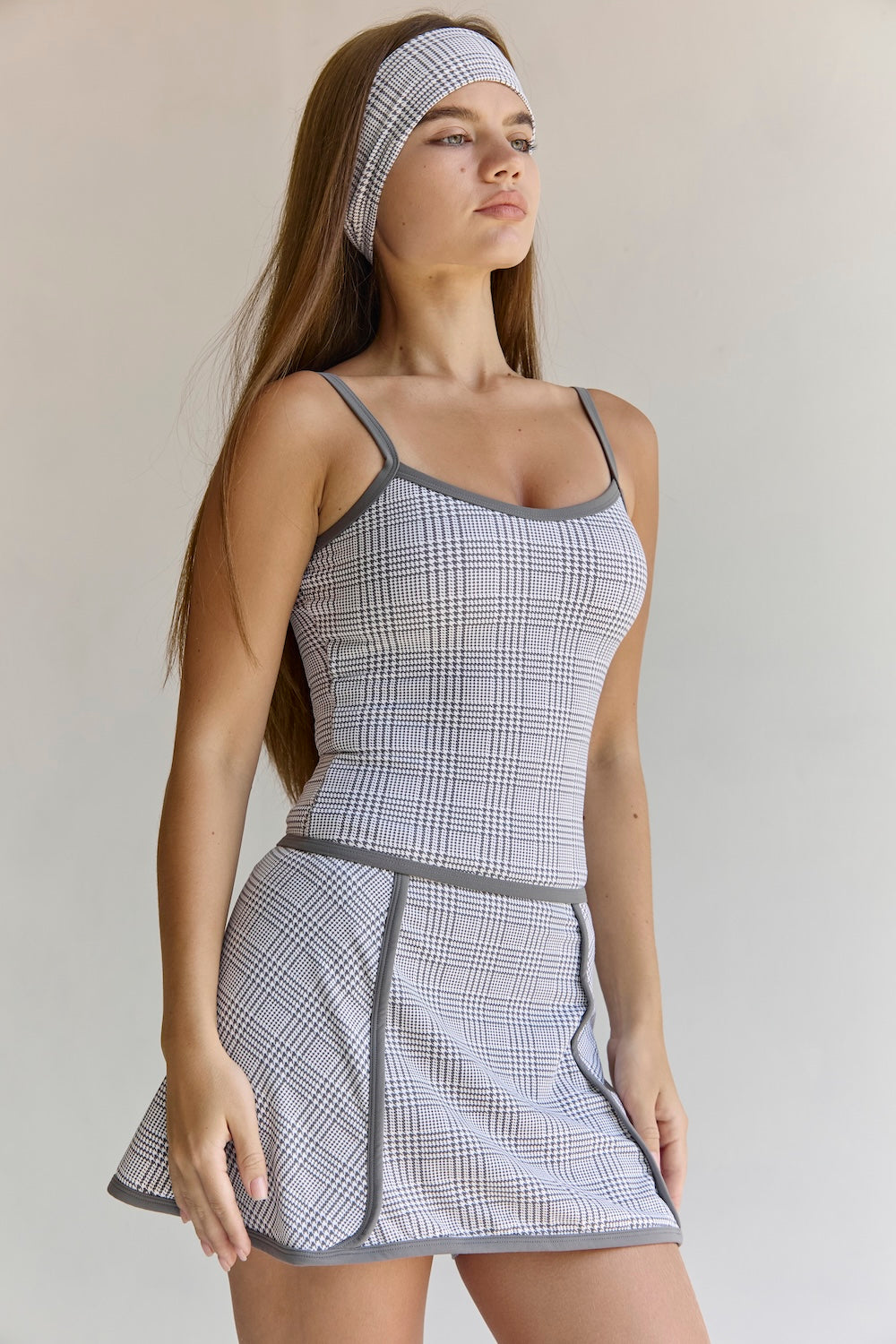 Astoria Airvíve Headband - Grey Plaid