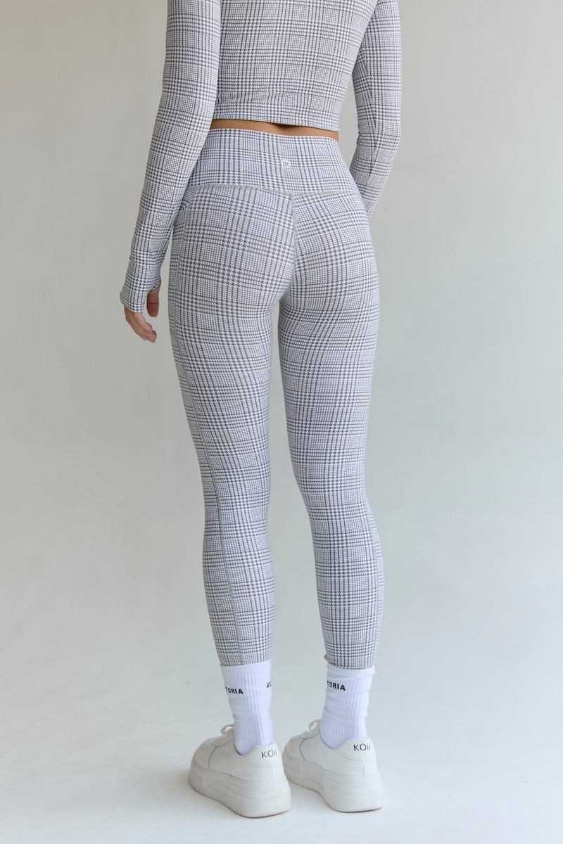 Astoria Airvíve Pocket Legging - Grey Plaid