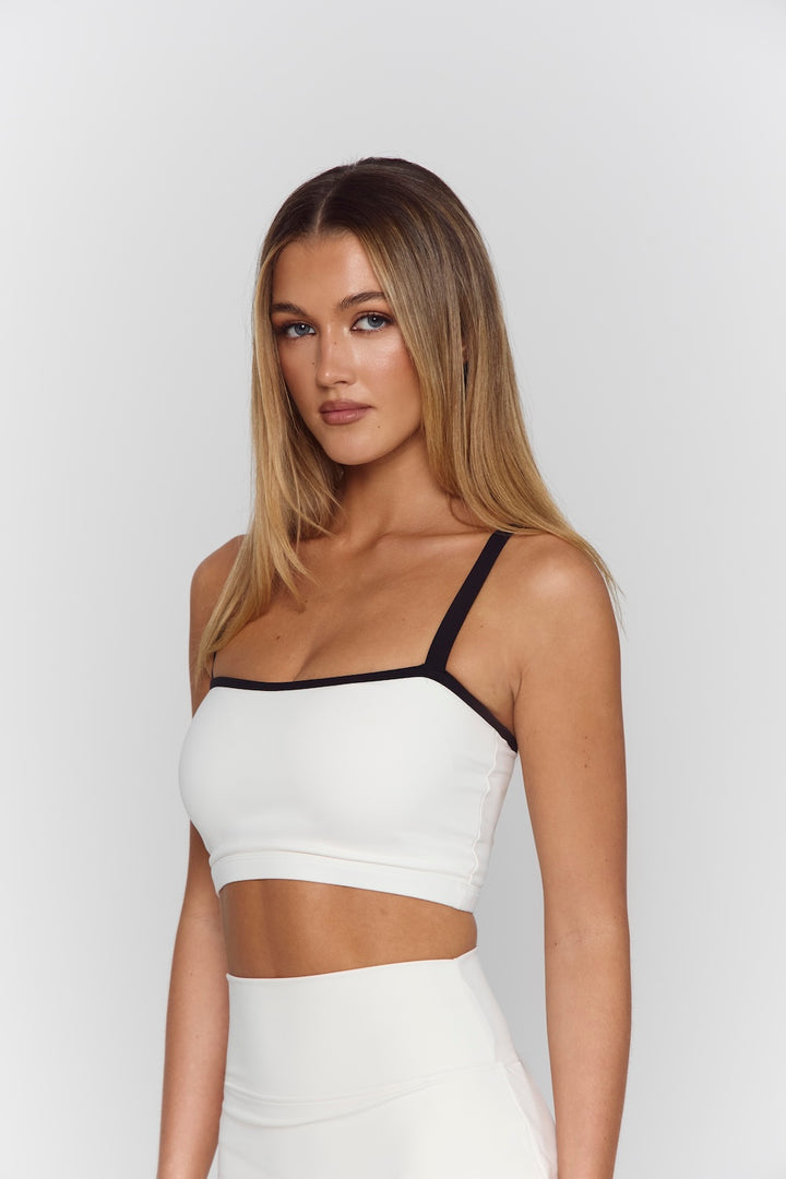 Astoria Luxe Balance Essential Sports Bra - Cream/Black