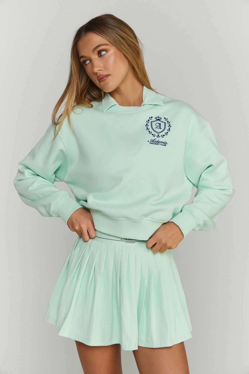 Astoria Airvíve Racquet Club Crewneck - Mint