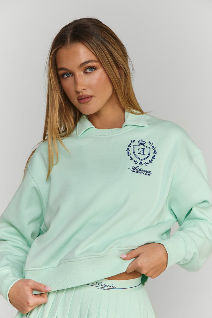 Astoria Airvíve Racquet Club Crewneck - Mint