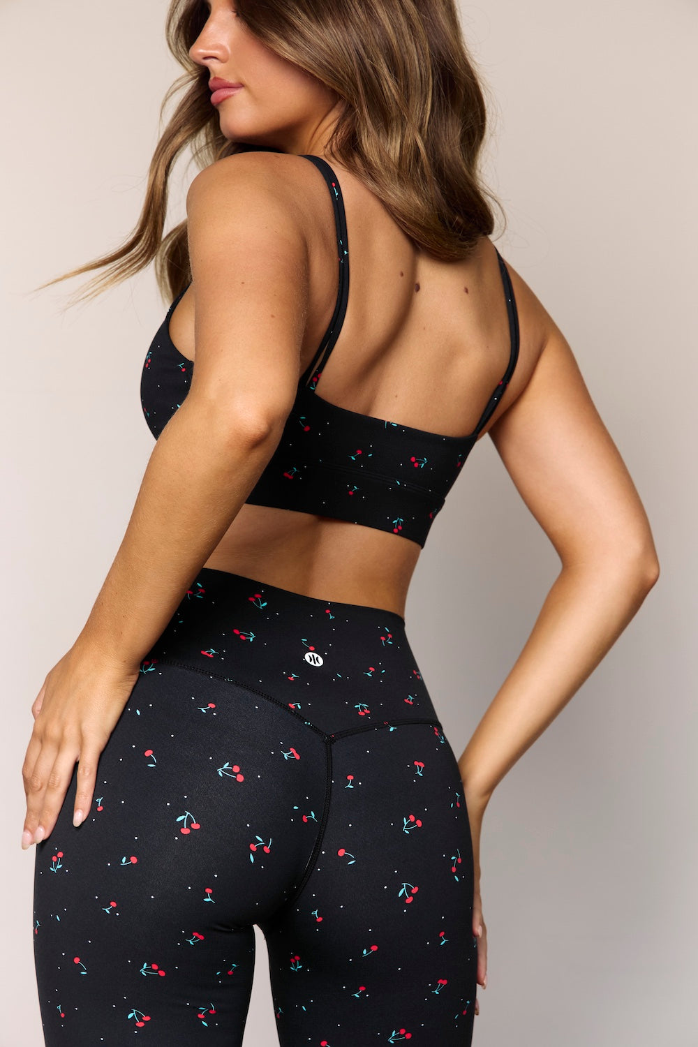 Astoria Luxe Blossom Full Length Legging - Black Cherry