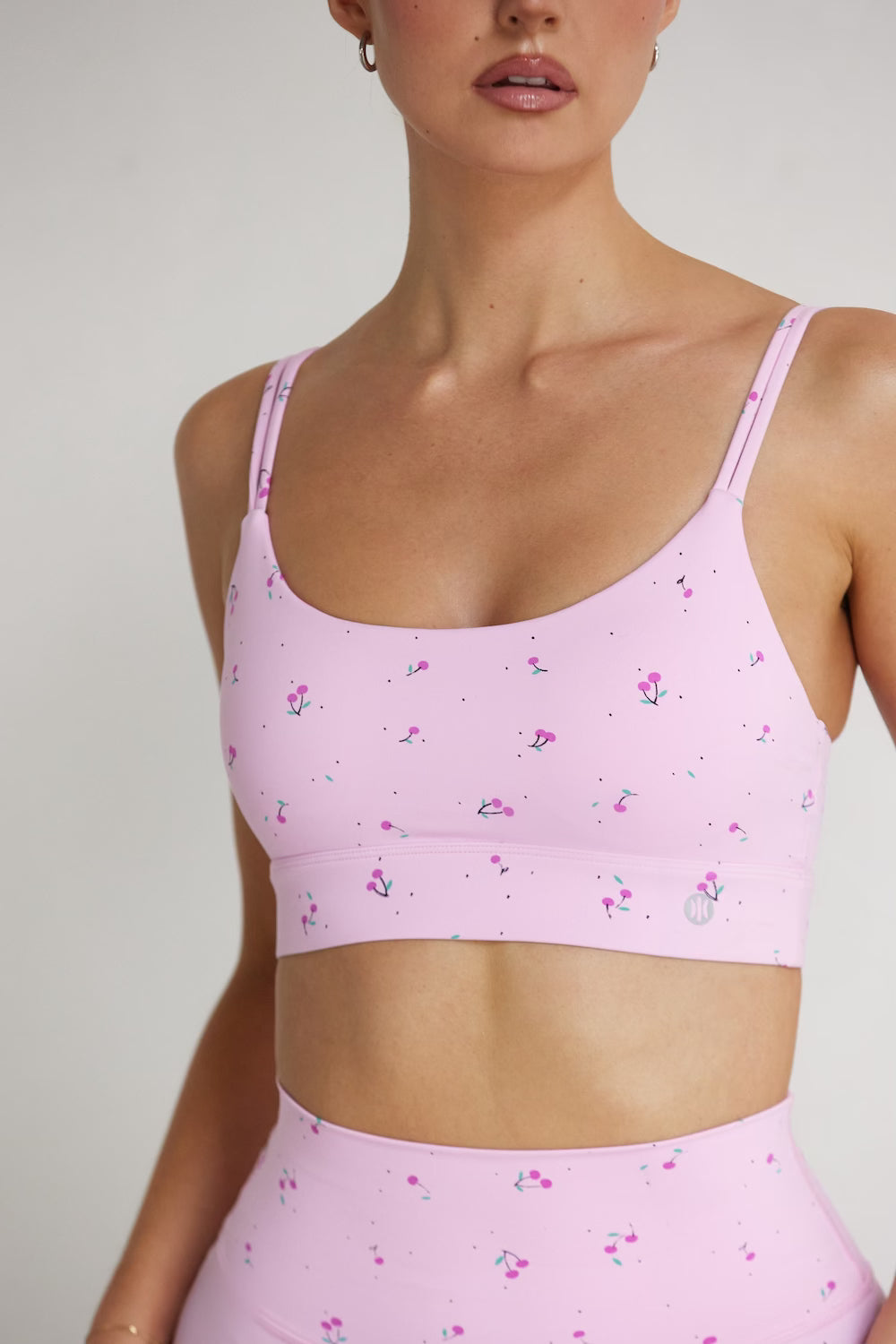 Astoria Luxe Blossom Sports Bra - Cherry