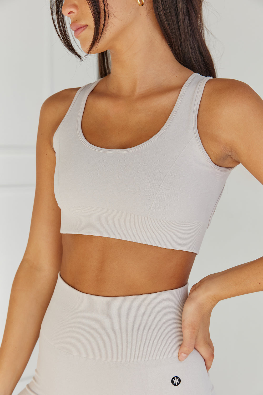Astoria Velocity Seamless Sports Crop - Beige