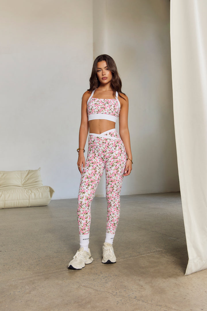 Astoria Luxe Balance Crossover Legging - Fleur
