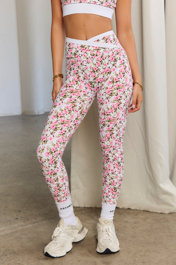 Astoria Luxe Balance Crossover Legging - Fleur