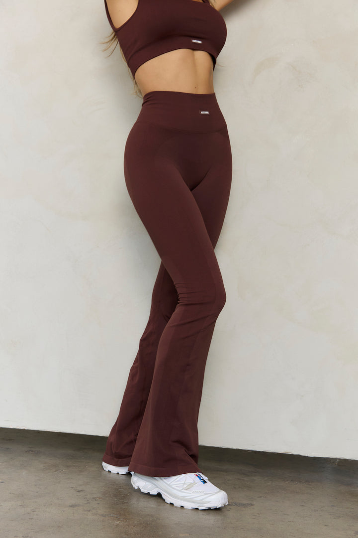 Astoria Contour Ribbed Seamless Flare - Java