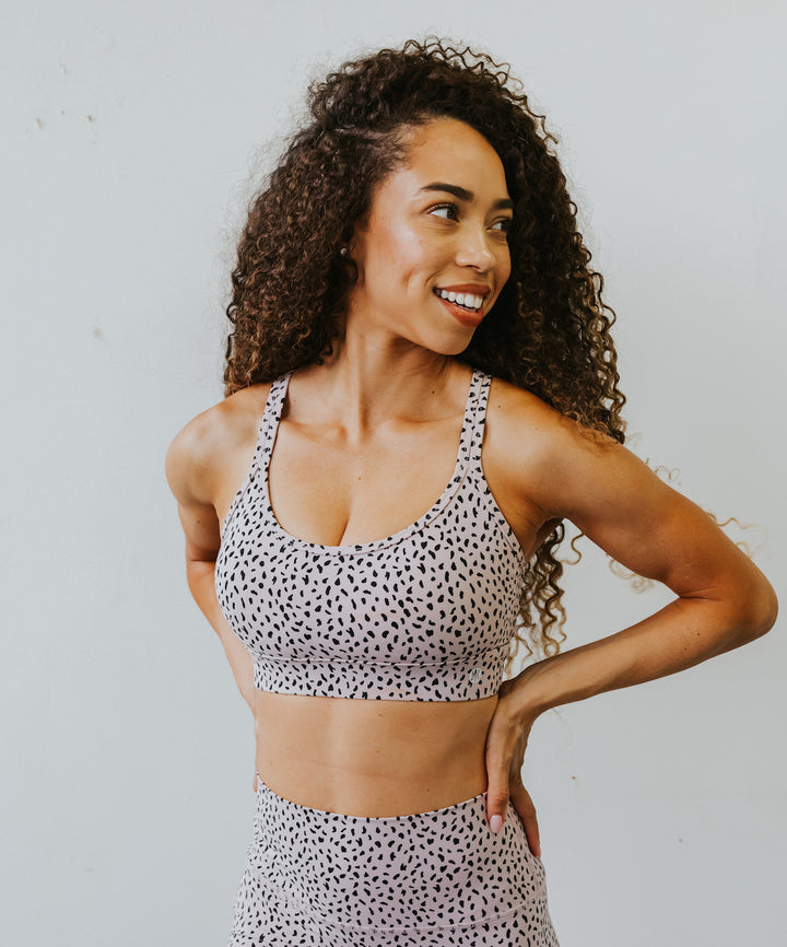 Astoria Luxe Ignite Sports Bra - Beige Speckle