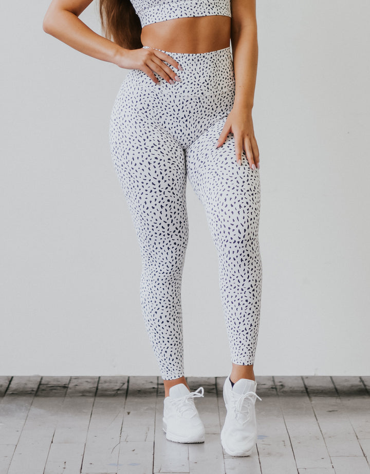 Astoria Luxe Ignite Full Length Legging - White Speckle