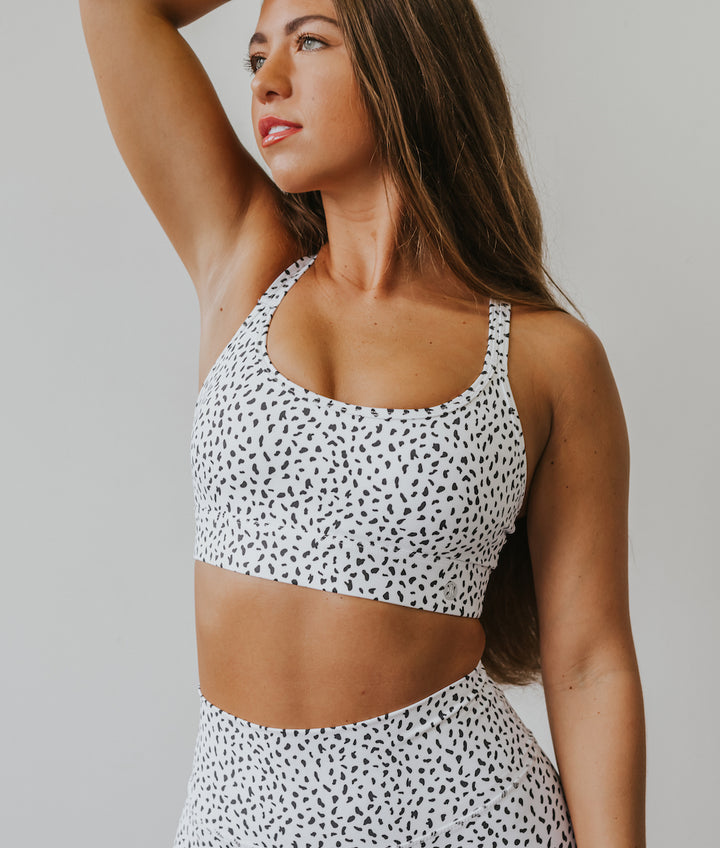 Astoria Luxe Ignite Sports Bra - White Speckle