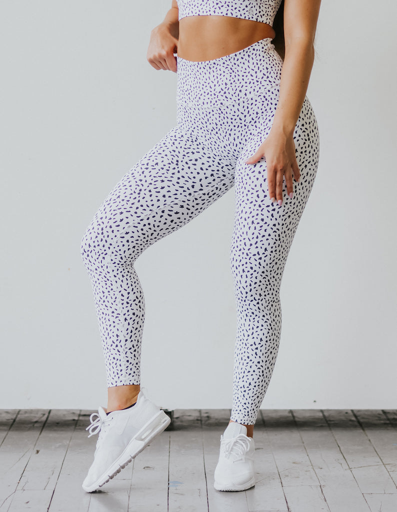 Astoria LUXE IGNITE Full Length Legging - White Speckle