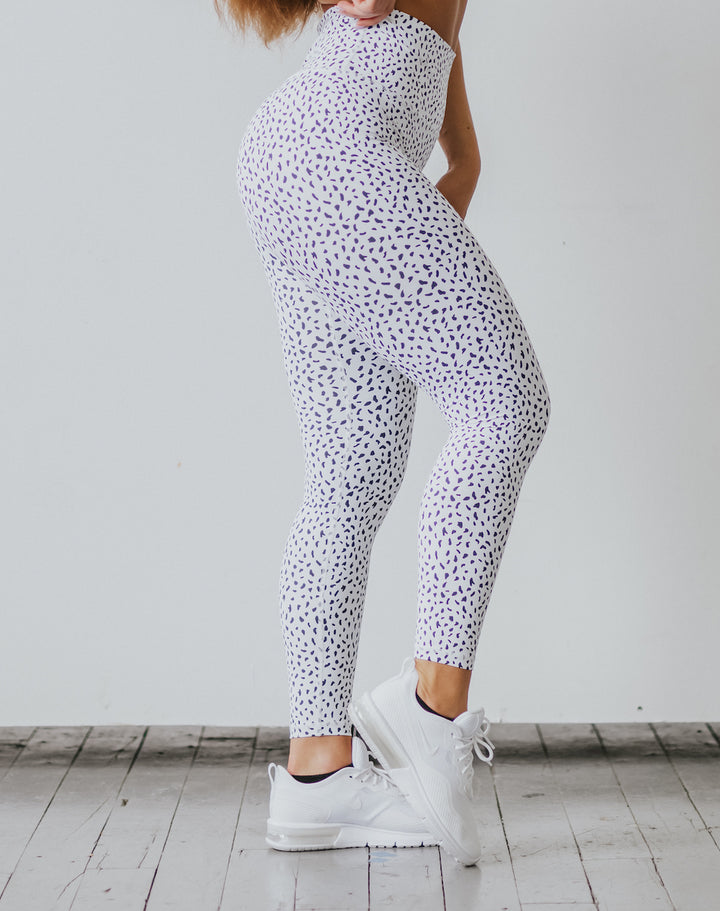Astoria Luxe Ignite Full Length Legging - White Speckle