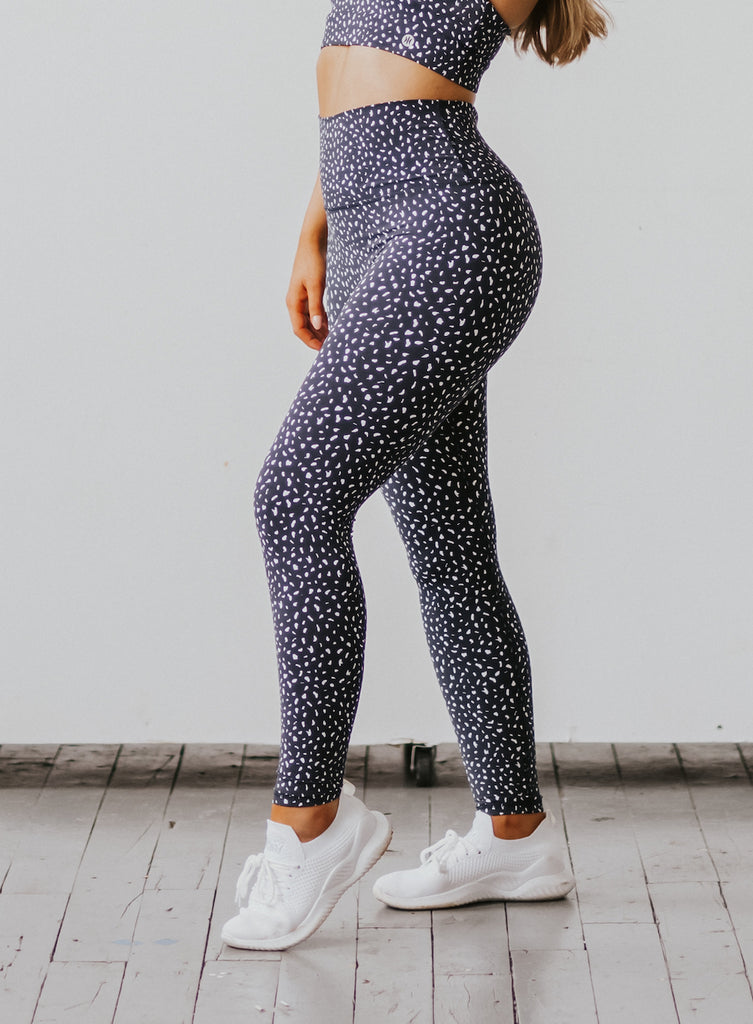 Astoria LUXE IGNITE Full Length Legging - Black Speckle