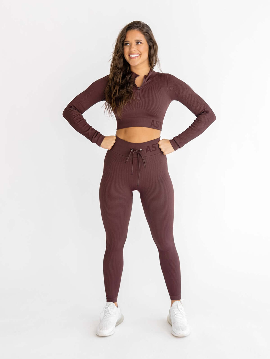Astoria Seamless Ribbed Series Legging - Java