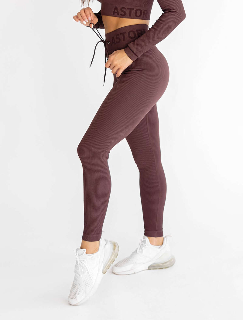 Ribbed Booty Pant - Cocoa