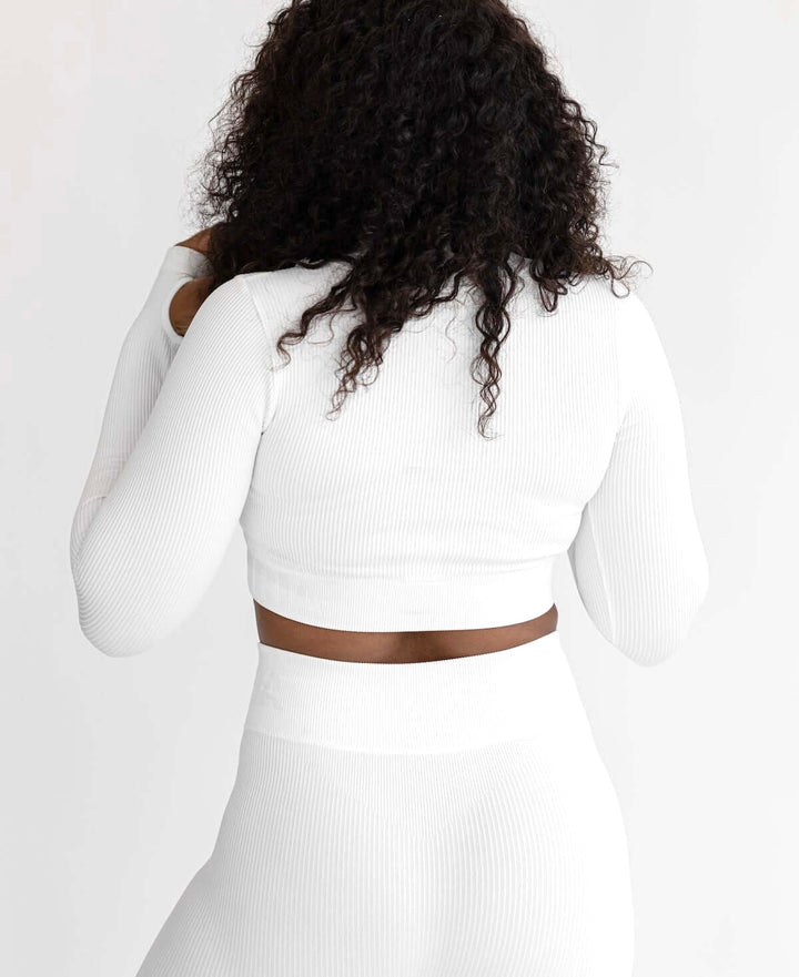 Astoria Seamless Ribbed Series Legging - White